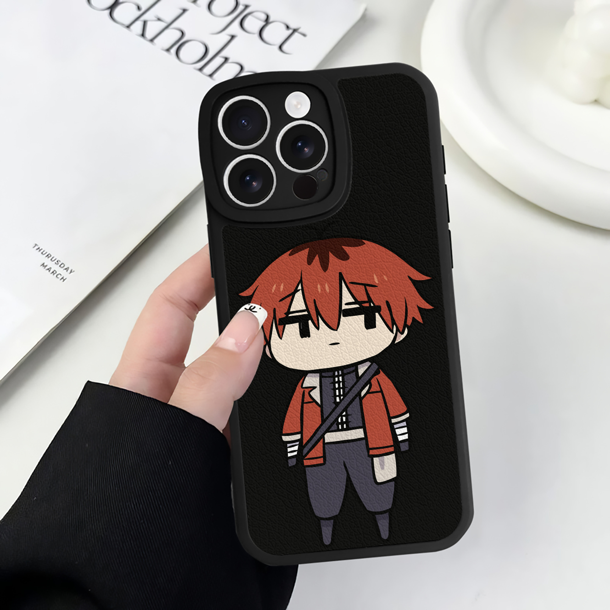 （画像用） 葬送のフリーレン Frieren 【iPhone 16シリーズ対応】シリコンスマホケース（レザー調） 材質：シリコン